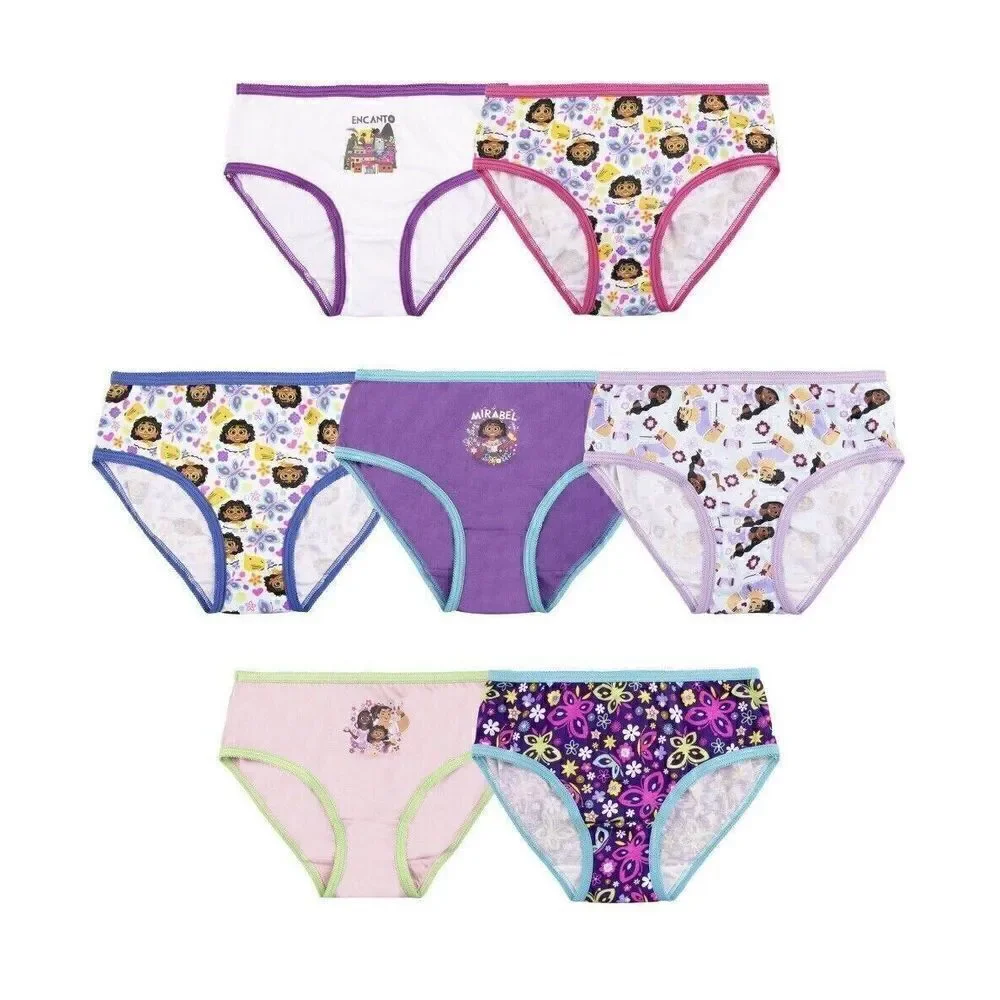 Disney ENCANTO Girls Size 4 Briefs 7 pack NEW